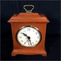 Seth Thomas Wood Cased Alarm Clock,7.25"t