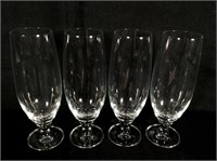 (4) Pilsner Beer Glasses, 9"t