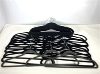 (33) Black, (2) Grey Slimline Velvet Hangers