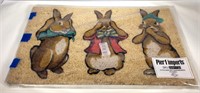 Pier 1, Easter / Bunny Doormat, 18" x 30" #1