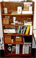 Oak Laminate Shelving Unit: 5 Shelf