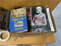 Three boxes of Civil War books