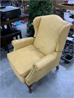 Leather wing back  recliner