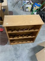 Oak wine rack