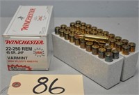 (40) Rds of Win. .22-250 Rem, "Varmint", SEE NOTE