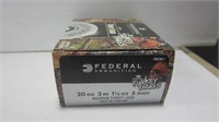 BOX FEDERAL 20 GA SHELLS