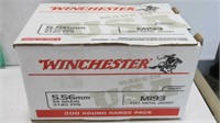 200 RND BOX WINCHESTER 5.56 AMMO