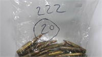 20 RNDS 222 AMMO