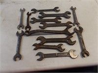 13 Assorted Hand Wrenches