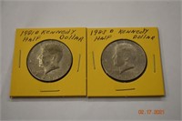1981-D 1983-D Kennedy Half Dollars