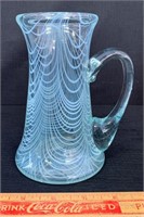LOVELY MARTIN DEMAINE SIGNED BLOWN GLASS PITCHER