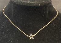LOVELY 10K GOLD NECKLACE - 14 INCHES