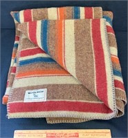 FANTASTIC VINTAGE WOOLRICH STRIPPED WOOL BLANKET