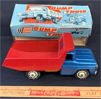 NEAT VINTAGE FRICTION POWERED DUMP TRUCK
