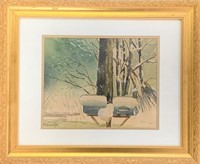 WELL DONE FRED NICHOLAS SIGNED WATERCOLOR