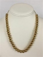 14K Gold Beaded Necklace