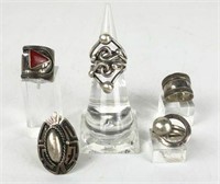 Assortment of Sterling Rings