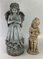 Young Girl Statue, Lot of 2