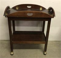 Butler Style Serving Cart with Lower Shelf