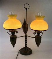 Metal Lamp with Glass Shades