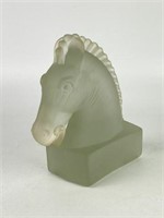 Heisey by Imperial, Frosted Horse Head Figurine