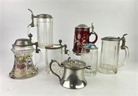 Glass & Pewter Steins & More