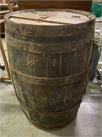 Antique Wood Pickle Barrel