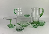Heisey Green & Clear Glass & More