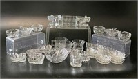 Selection of Heisey Clear Glass