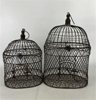 Pair of Wire Bird Cages