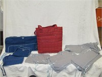 Cloth Silver Storage (17) Bags in Red Lug Bag