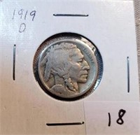 1919D Buffalo Nickel