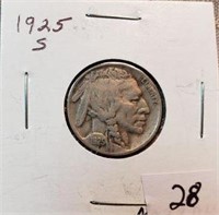 1925S Buffalo Nickel