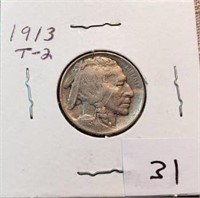 1913 Type II Buffalo Nickel