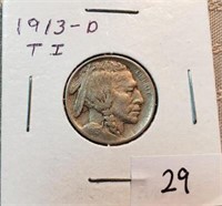 1913D Buffalo Nickel