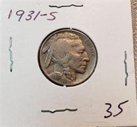 1931S Buffalo Nickel