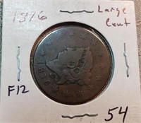 1816 Large One Cent F12