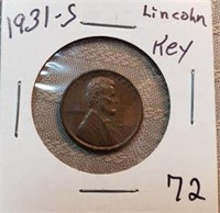 1931S Lincoln Cent KEY DATE