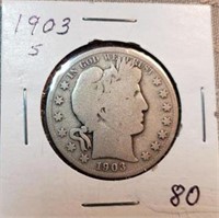 1903S Barber Half Dollar