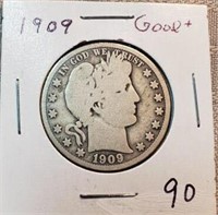 1919 Barber Half Dollar G+
