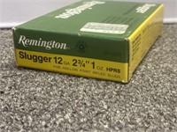 5 rounds Remington Slugger  12g 1oz hollow point