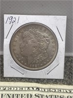1921 Morgan silver dollar US coin