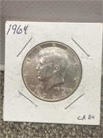 1964 Kennedy silver half dollar US coin