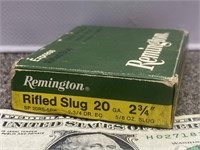 5 rounds Remington Rifled 23/4  shotgun shot gun