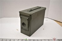 Metal Ammunition Box /lid 4" x 10" x 7" Deep