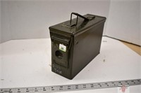 Metal Ammunition Box /lid 4" x 10" x 7" Deep