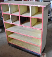 Wooden Shelf unit 40" x 13" x 43" High