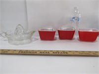 Refrigerator Dishes and Juice Reamer