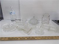 Lot of Clear Glass Items