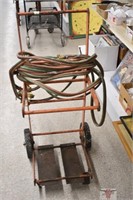 Welding Torch, Hose, Guages and Cart